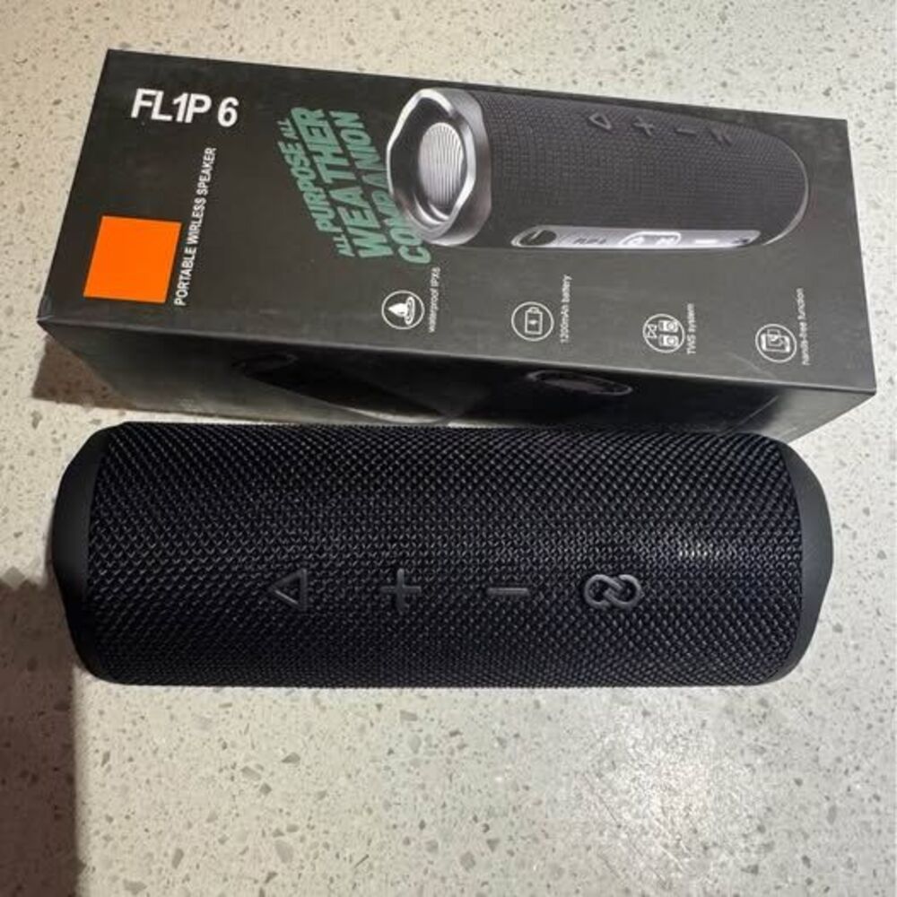 Flip 6 Bluetooth Speaker Black NEW